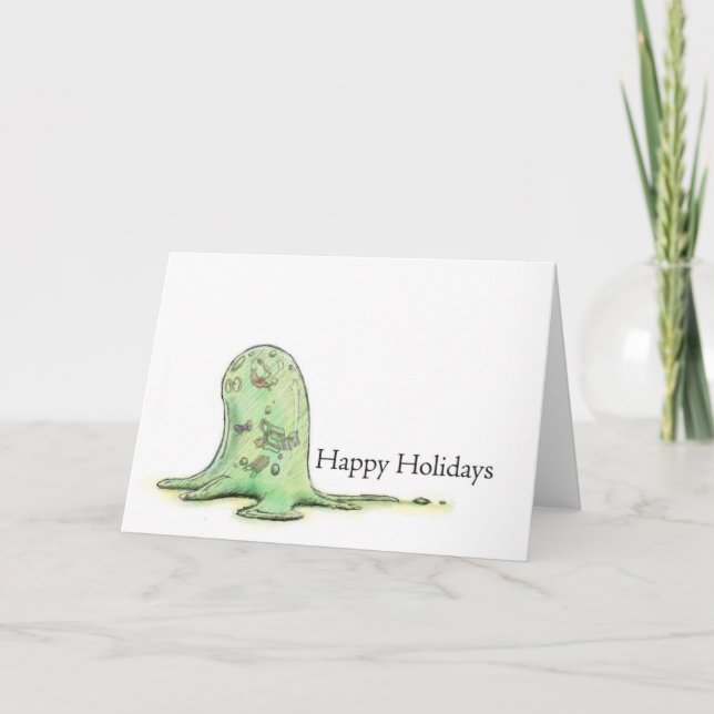 Cartes Pour Fêtes Annuelles Blob de Christmas (Devant)