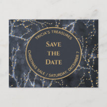 Blue Business Holiday Event Enregistrer la date Ca