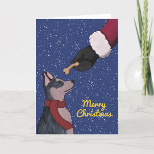 Cartes Pour Fêtes Annuelles Blue Heeler, Australian Cattle Dog Christmas