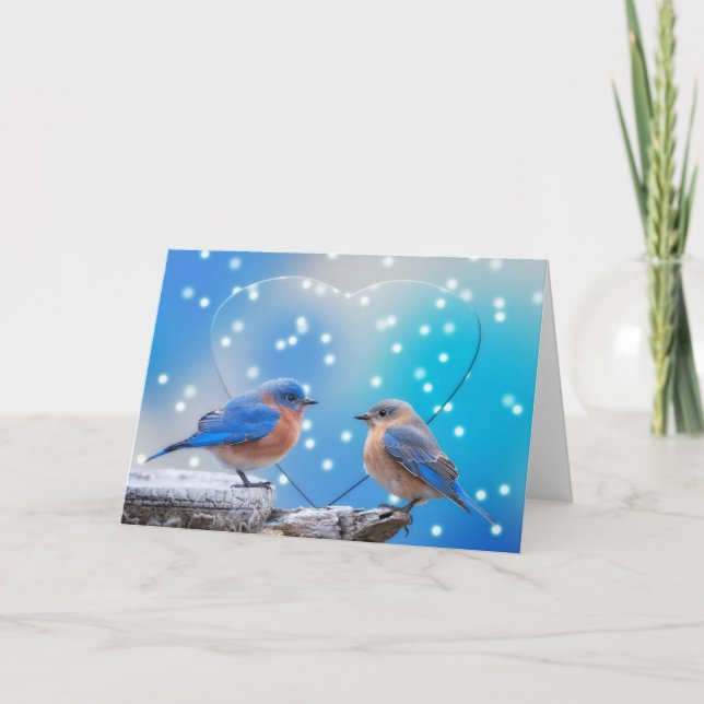 Cartes Pour Fêtes Annuelles Bluebirds (Devant)