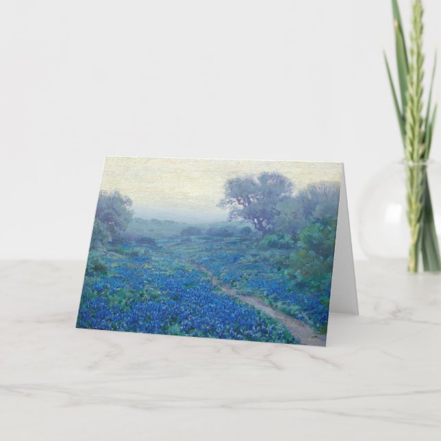 Cartes Pour Fêtes Annuelles Bluebonnets à Sunrise | Julian Onderdonk (Devant)
