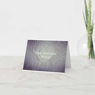 Cartes Pour Fêtes Annuelles Bluish Grey 1er anniversaire