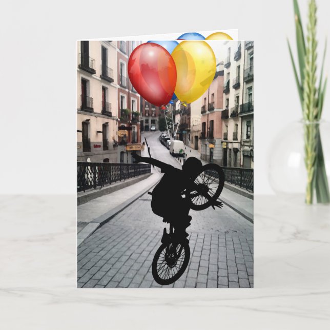 CARTES POUR FÊTES ANNUELLES BMX (Devant)