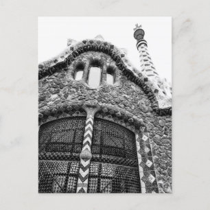 Cartes Pour Fêtes Annuelles Bnw Building dans le Parc Güell à Barcelone
