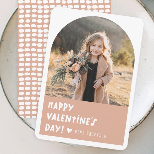 Cartes Pour Fêtes Annuelles Boho Arch Photo Saint Valentin (Créateur téléchargé)