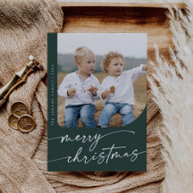 Boho Chic Dark Green do-it-yourself Photo simple N