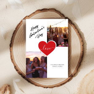 Cartes Pour Fêtes Annuelles Boho Photo Galantines Fille Amour Valentines
