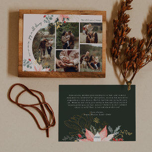 Cartes Pour Fêtes Annuelles Boho Rose Arc Floral Joie Dans Toutes Les Choses C