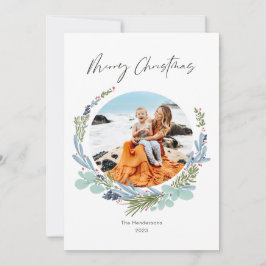 Cartes Pour Fêtes Annuelles Boho Wreath Joyeux Noël Design moderne
