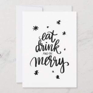 Cartes Pour Fêtes Annuelles boire et être joyeux Karte
