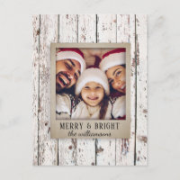 Bois déprimé rustique Nom de famille Photo Noël