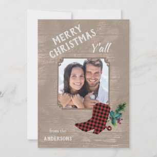 Cartes Pour Fêtes Annuelles Bois et démarrage Thème occidental Noël