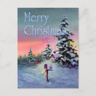 Cartes Pour Fêtes Annuelles BOÎTE AUX LETTRES DE NOËL par SHARON SHARPE
