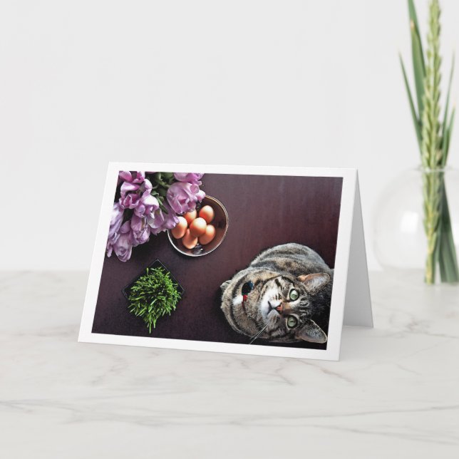 Cartes Pour Fêtes Annuelles Bol d'oeufs. Instantané 2 (Devant)
