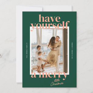 Cartes Pour Fêtes Annuelles Bold Ayez-vous un joyeux petit Noël photo
