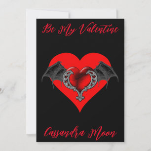 Cartes Pour Fêtes Annuelles Bold Red Heart Valentine's Personnalisé