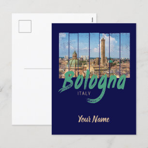 Cartes Pour Fêtes Annuelles Bologne Émilie-Romagne Italie souvenir vintage