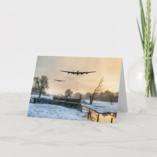 Cartes Pour Fêtes Annuelles Bombardement d'hiver