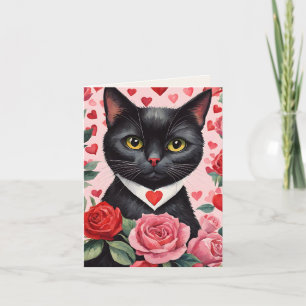 Cartes Pour Fêtes Annuelles Bombay Cat Purr-fect Valentine Card