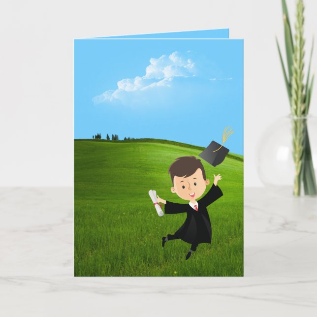 Cartes Pour Fêtes Annuelles Bon Diplômé en Fête (Devant)