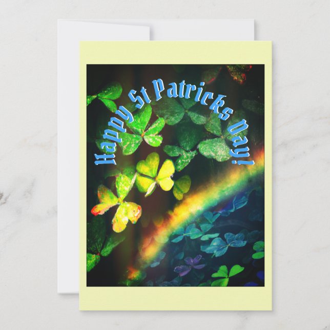 Cartes Pour Fêtes Annuelles Bon Jour de la Saint Patrick (Devant)