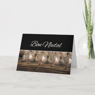 Cartes Pour Fêtes Annuelles Bon Nadal Catalan Ornements de Noël