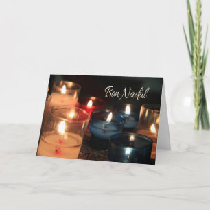 Cartes Pour Fêtes Annuelles Bon Nadal Chandelles Catalanes
