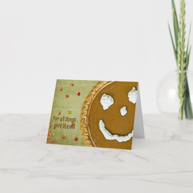 Cartes Pour Fêtes Annuelles Bon thanksgiving (Devant)