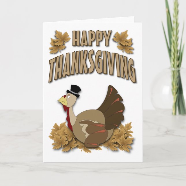 Cartes Pour Fêtes Annuelles Bon thanksgiving (Devant)