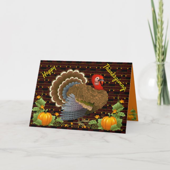 Cartes Pour Fêtes Annuelles Bon thanksgiving (Devant)