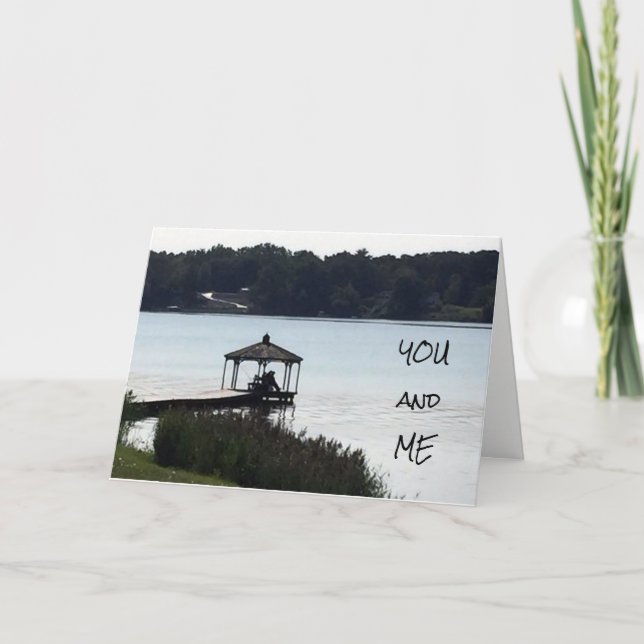 CARTES POUR FÊTES ANNUELLES **BON THANKSGIVING** À L'**AMOUR DE MA VIE** (Devant)