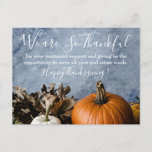 Cartes Pour Fêtes Annuelles Bon thanksgiving Agent immobilier 