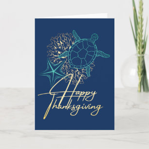 Cartes Pour Fêtes Annuelles Bon thanksgiving Beach Thème Balnéaire Vacances