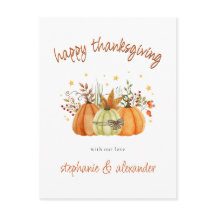 Bon thanksgiving d'automne Citrouille moderne