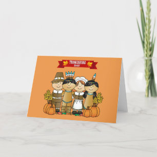 Cartes Pour Fêtes Annuelles bon thanksgiving Day People