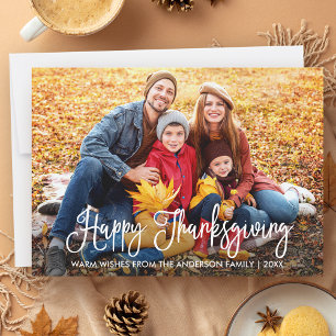 Cartes Pour Fêtes Annuelles Bon thanksgiving de calligraphie moderne Photo de 