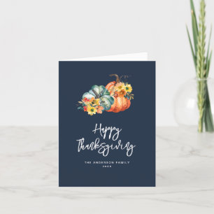 Cartes Pour Fêtes Annuelles bon thanksgiving de la marine des récoltes d'autom