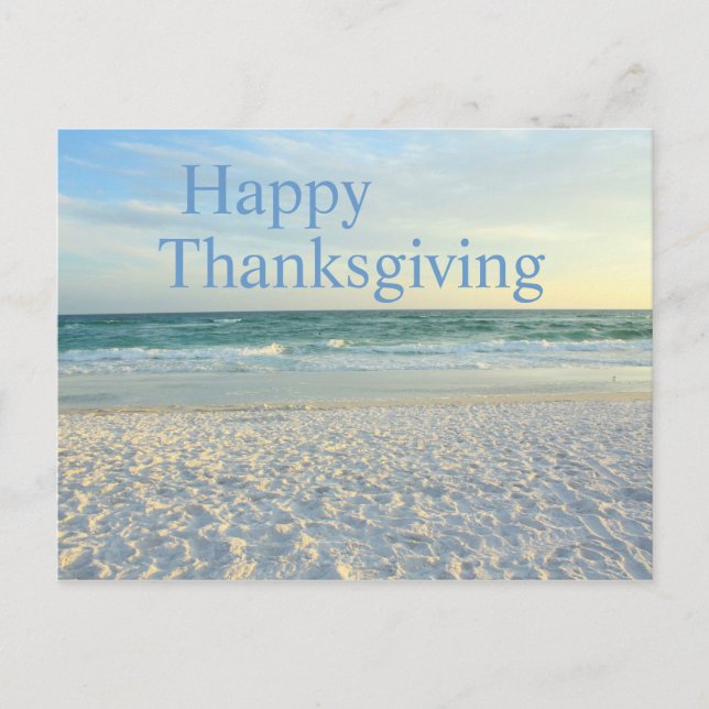 Cartes Pour Fêtes Annuelles Bon thanksgiving - Destin, coucher du soleil de (Devant)