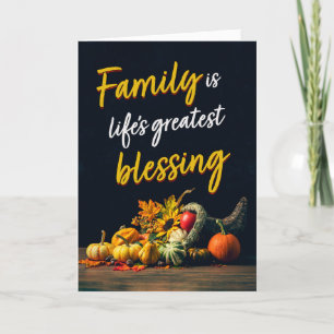 Cartes Pour Fêtes Annuelles Bon thanksgiving Famille Belle Cornucopia