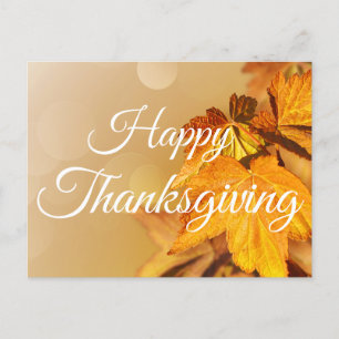 Cartes Pour Fêtes Annuelles Bon thanksgiving Feuilles d'automne