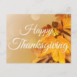 Cartes Pour Fêtes Annuelles Bon thanksgiving Feuilles d'automne