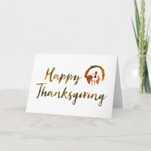 Cartes Pour Fêtes Annuelles Bon thanksgiving (feux de dinde de bokeh)