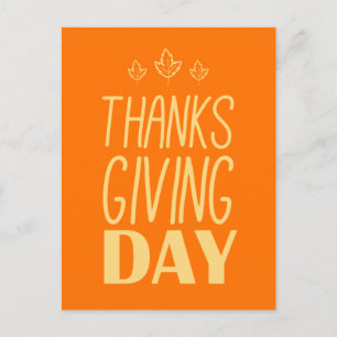 Cartes Pour Fêtes Annuelles bon thanksgiving Jour Feuille Automne