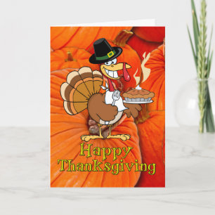 Cartes Pour Fêtes Annuelles bon thanksgiving - Pèlerin de Turquie, tarte Citro