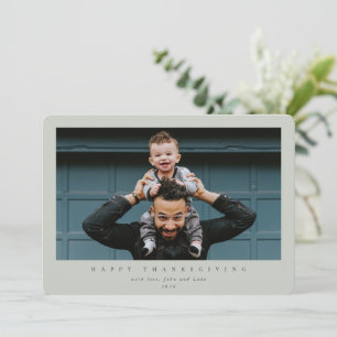 Cartes Pour Fêtes Annuelles Bon thanksgiving photo simple et moderne