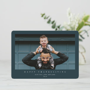 Cartes Pour Fêtes Annuelles Bon thanksgiving photo simple et moderne