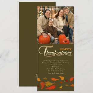 Cartes Pour Fêtes Annuelles Bon thanksgiving. Photo Thanksgiving