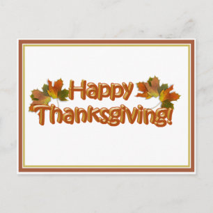 Cartes Pour Fêtes Annuelles Bon thanksgiving professionnel