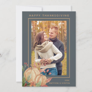 Cartes Pour Fêtes Annuelles Bon thanksgiving Rustique Automne Citrouille Photo