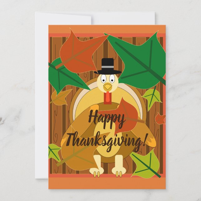 Cartes Pour Fêtes Annuelles bon thanksgiving Turquie (Devant)